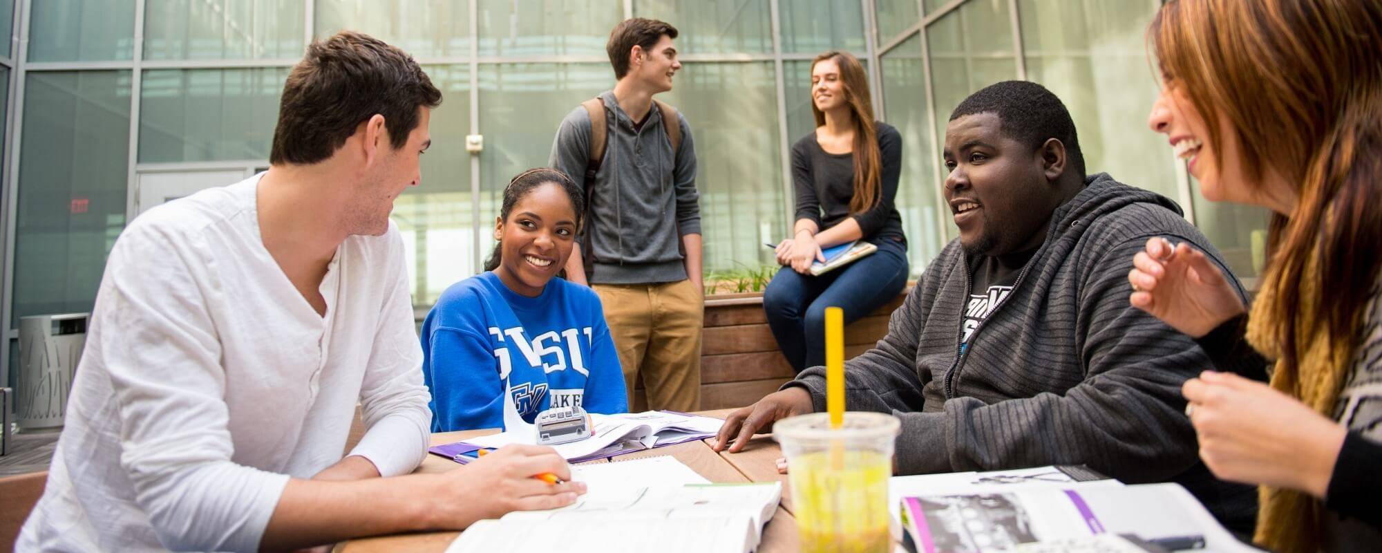 Tutoring session with students
